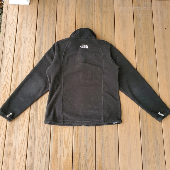 The North Face Black Fleece Jacket Zip Up Coat Outdoor Hike Mountain Cozy Warm S - Picture 2 of 11